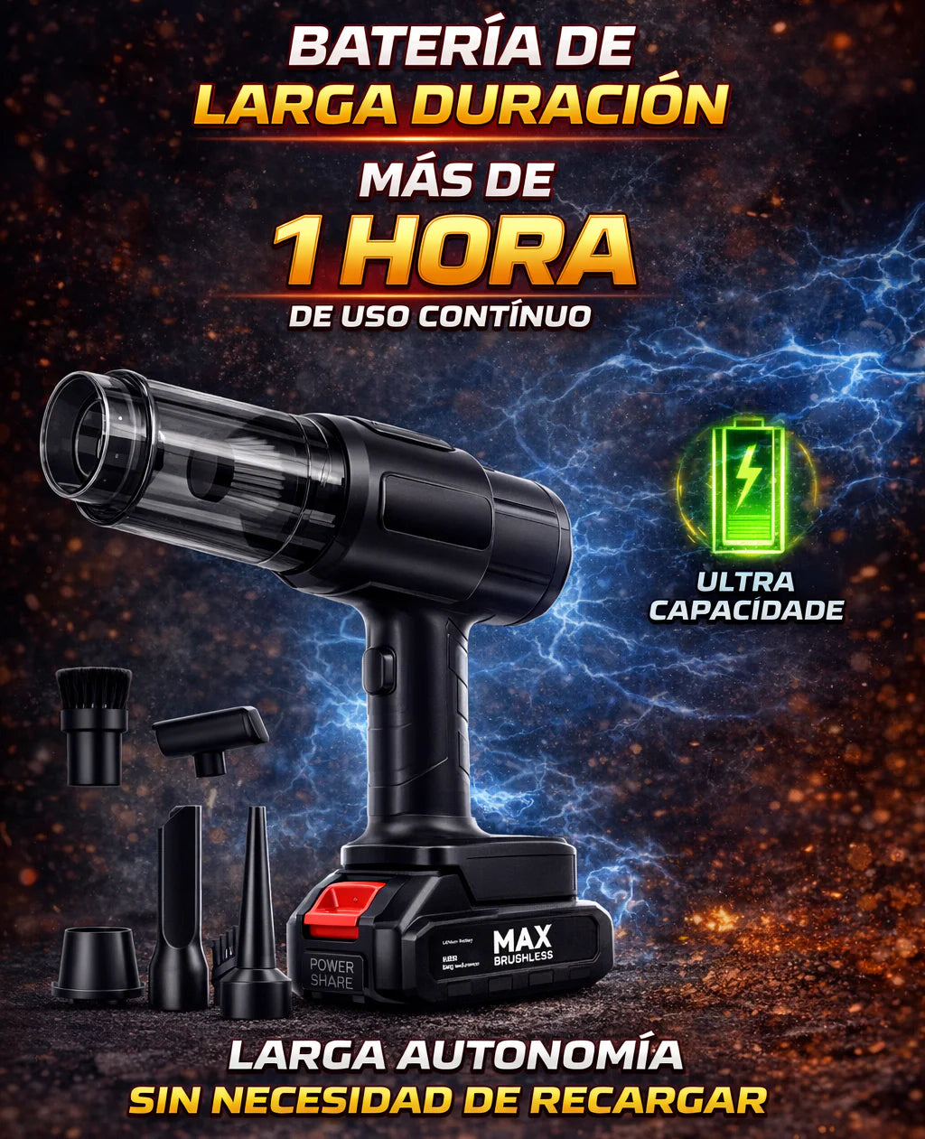 Aspiradora Turbo Portatil