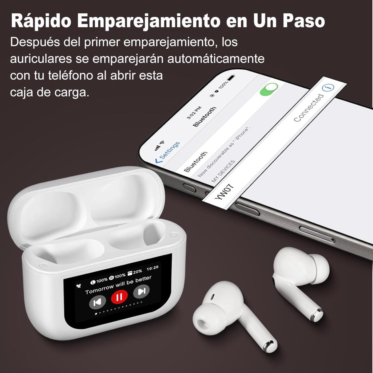 AirPods Pro con pantalla táctil